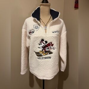 Mickey Mouse Let It Snow Fleece Pullover